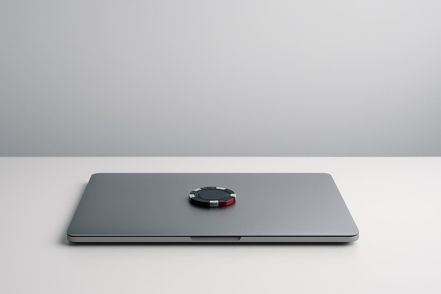 Laptop mit Chip