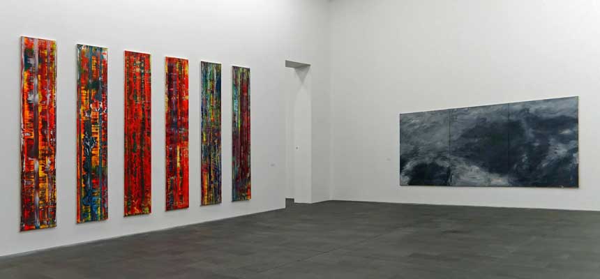 Gerhard Richter, Installationsansicht MKM Museum Küppersmühle, Duisburg, © Gerhard Richter, Foto: MKM/Edwin Juran, Oberhausen