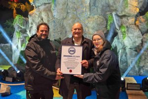 Wasserfall aus Wasserperlen