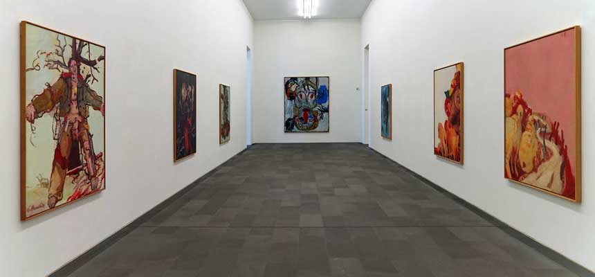 Georg Baselitz, Installationsansicht MKM Museum Küppersmühle für Moderne Kunst, Foto: E. Juran