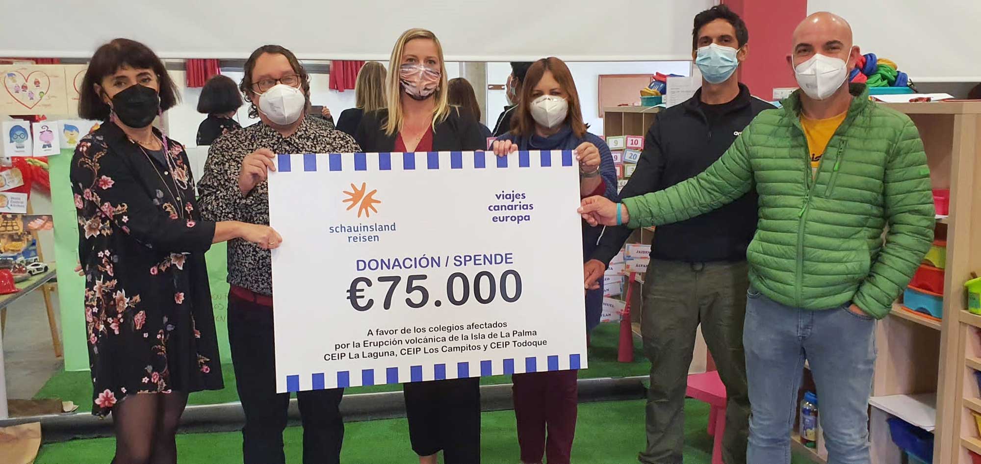 Spendenübergabe La Palma