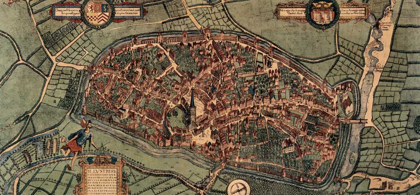 Stadtplan Mercator 1566