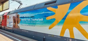 Schauinsland-Reisen weckt auf IC-Zügen Urlaubslust