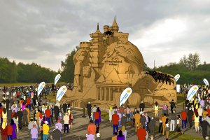 Visualisierung schauinsland-reisen-Weltrekordversuch: Die Sandburg Die größte Sandburg der Welt wird in Deutschland gebaut